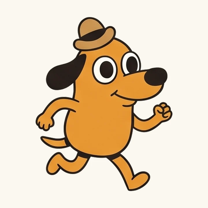 Bobi solto e contente a correr
